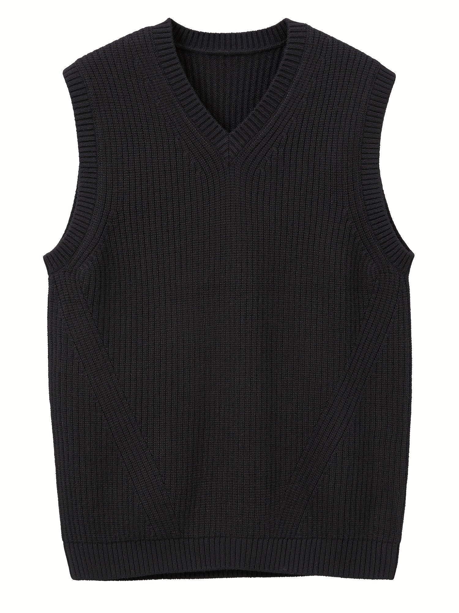 Men’s Black V-Neck Sweater Vest