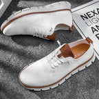 Men's Lace-Up Sneakers With Segmented Sole