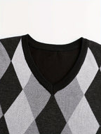 Men’s Stylish Argyle Sweater Vest