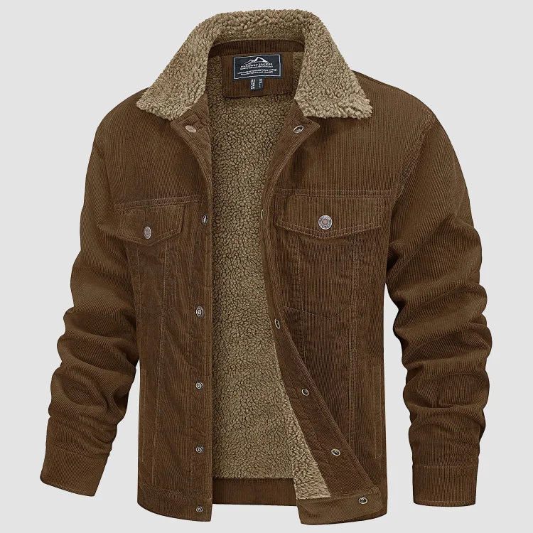 Men’s Textured Collar Short Jacket
