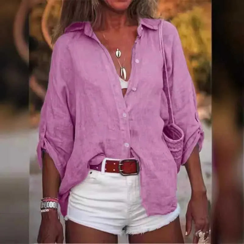 Women’s Relaxed Button Blouse