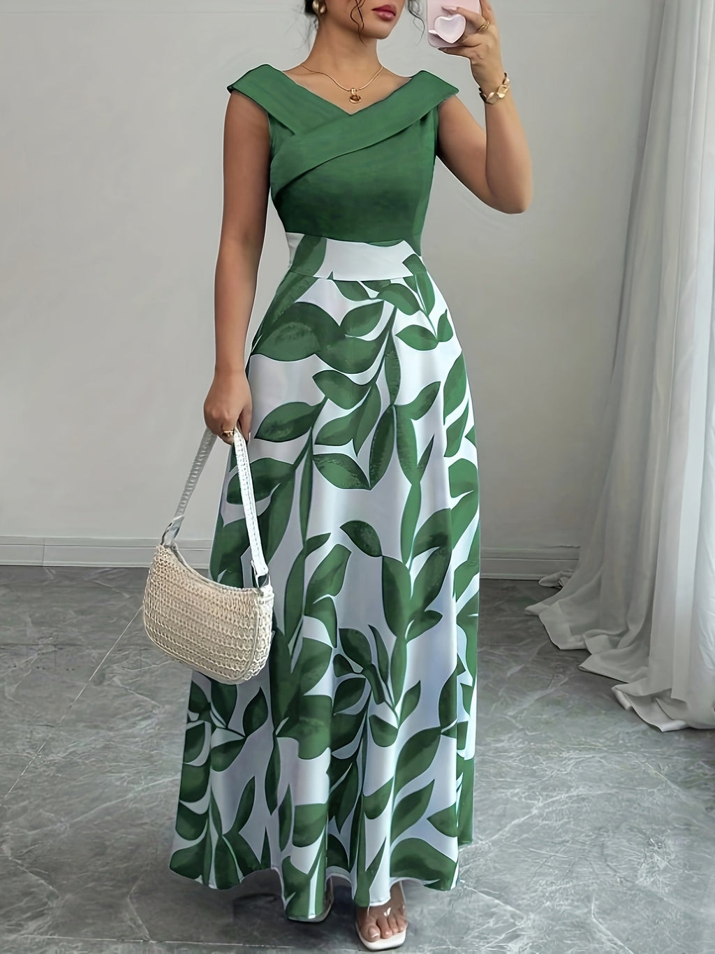 Women’s Printed Maxi Dress A-Line