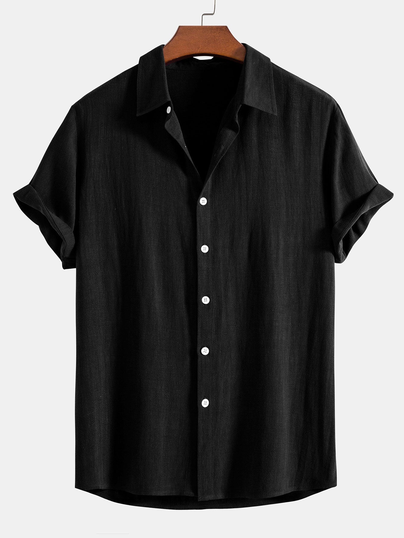 Men’s Casual Short Sleeve Shirt and Pants Set