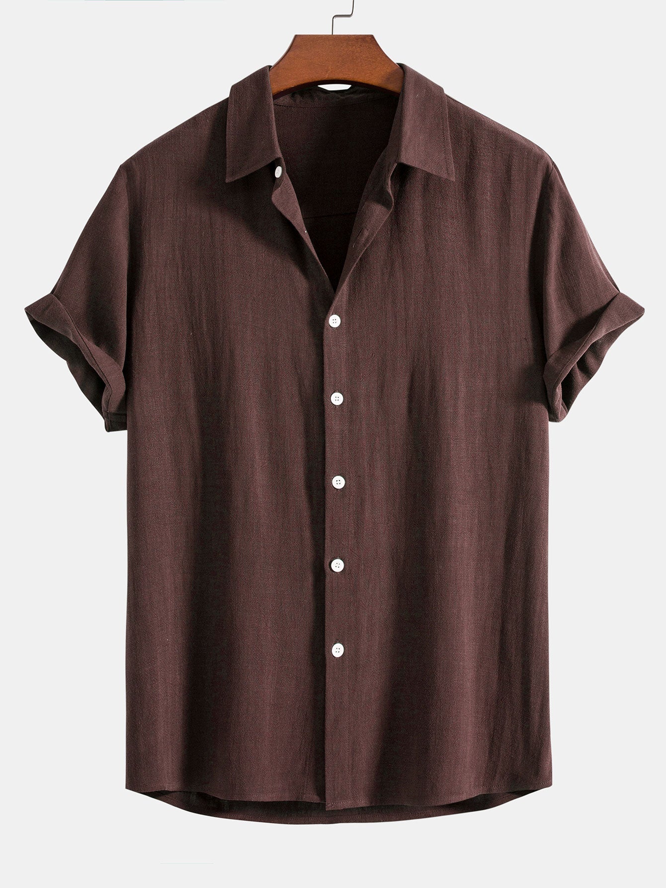 Men’s Casual Short Sleeve Shirt and Pants Set