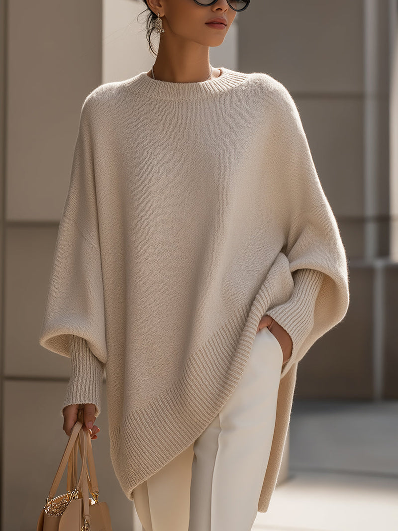 Women's Oversized Batwing Knit Sweater