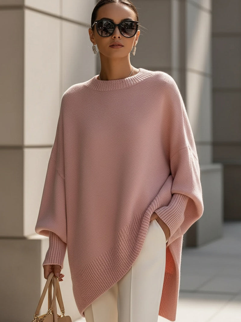 Women's Oversized Batwing Knit Sweater