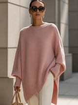 Women's Oversized Batwing Knit Sweater