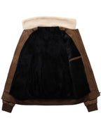 Men’s Aviator Jacket with Contrast Collar