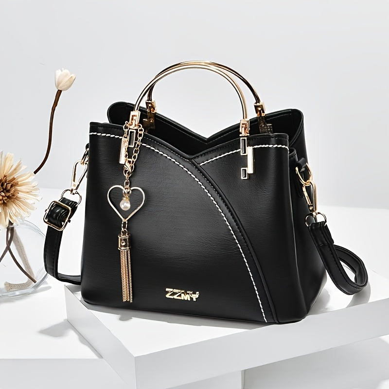 Women’s Structured Handbag With Shoulder Strap
