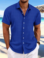 Men’s Textured Button Resort Shirt