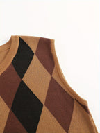 Men’s Stylish Argyle Sweater Vest