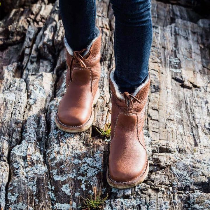 Women's Pull-On Ankle Boots with Side Ties