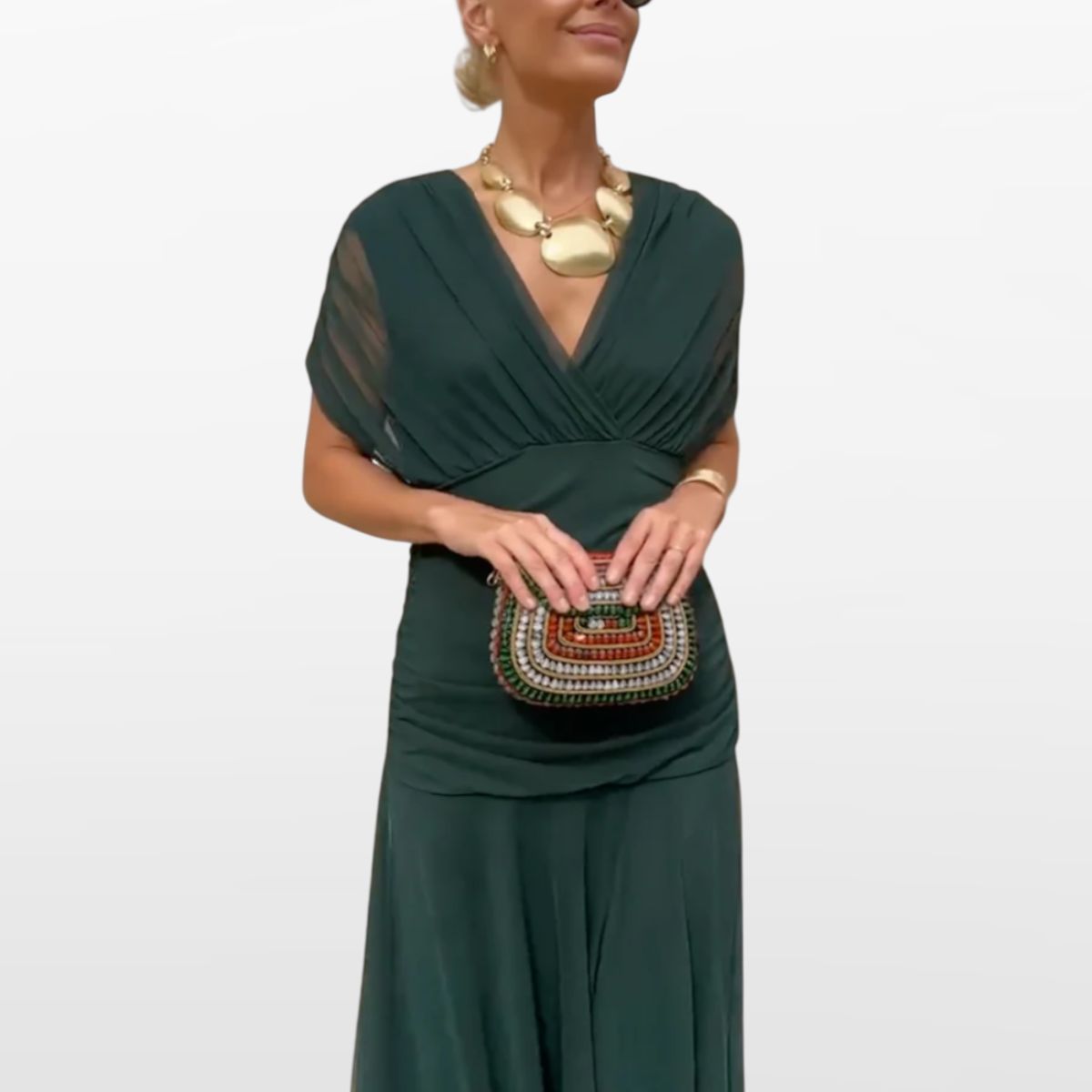 Women Off Shoulder Elegant Midi Dress