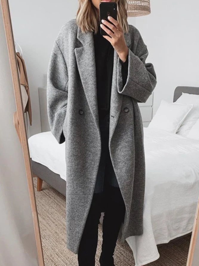 Women’s Long Double-Breasted Coat