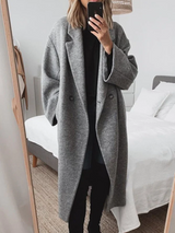 Women’s Long Double-Breasted Coat