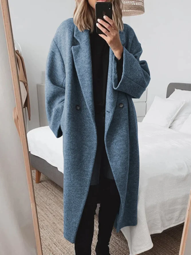 Women’s Long Double-Breasted Coat
