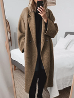 Women’s Long Double-Breasted Coat