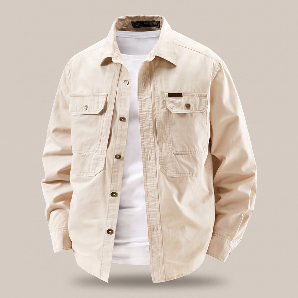 Men's Long Sleeve Button-Front Utility Shirt