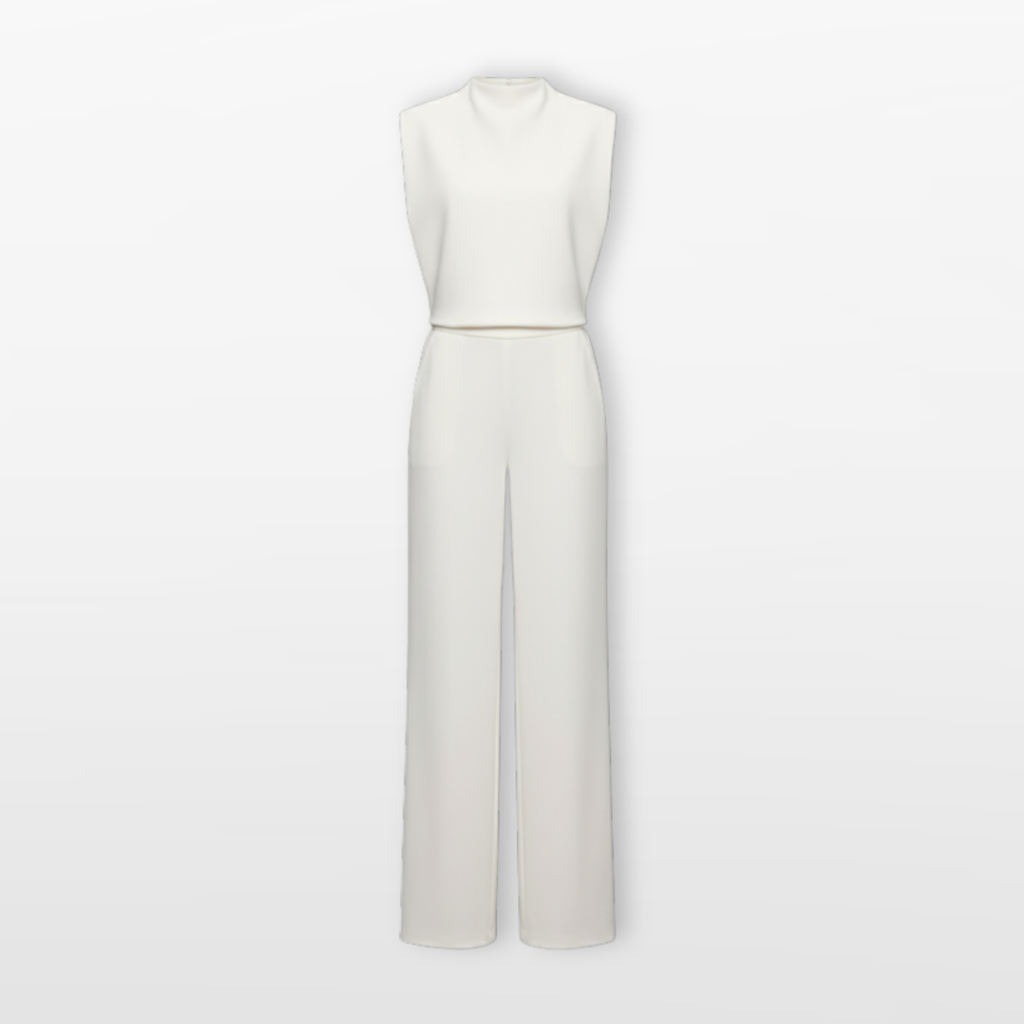 Women Wide Leg Jumpsuit Elegant Sleeveless