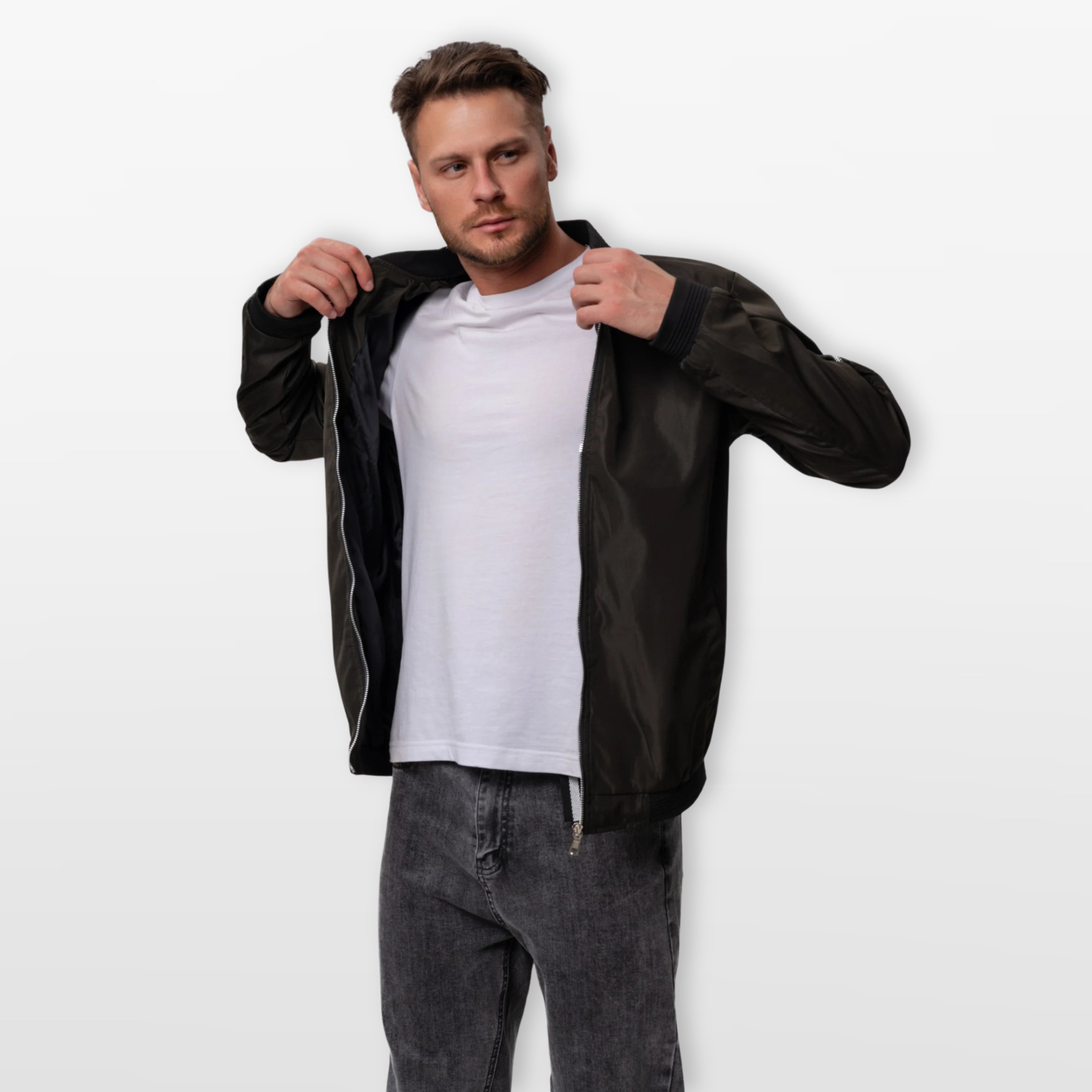 Men’s Bomber Jacket Lightweight Slim Fit