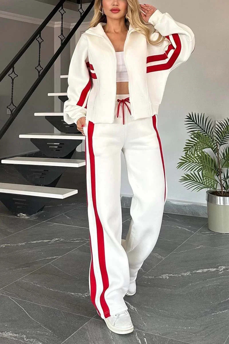 Women's Zip Up Tracksuit Set