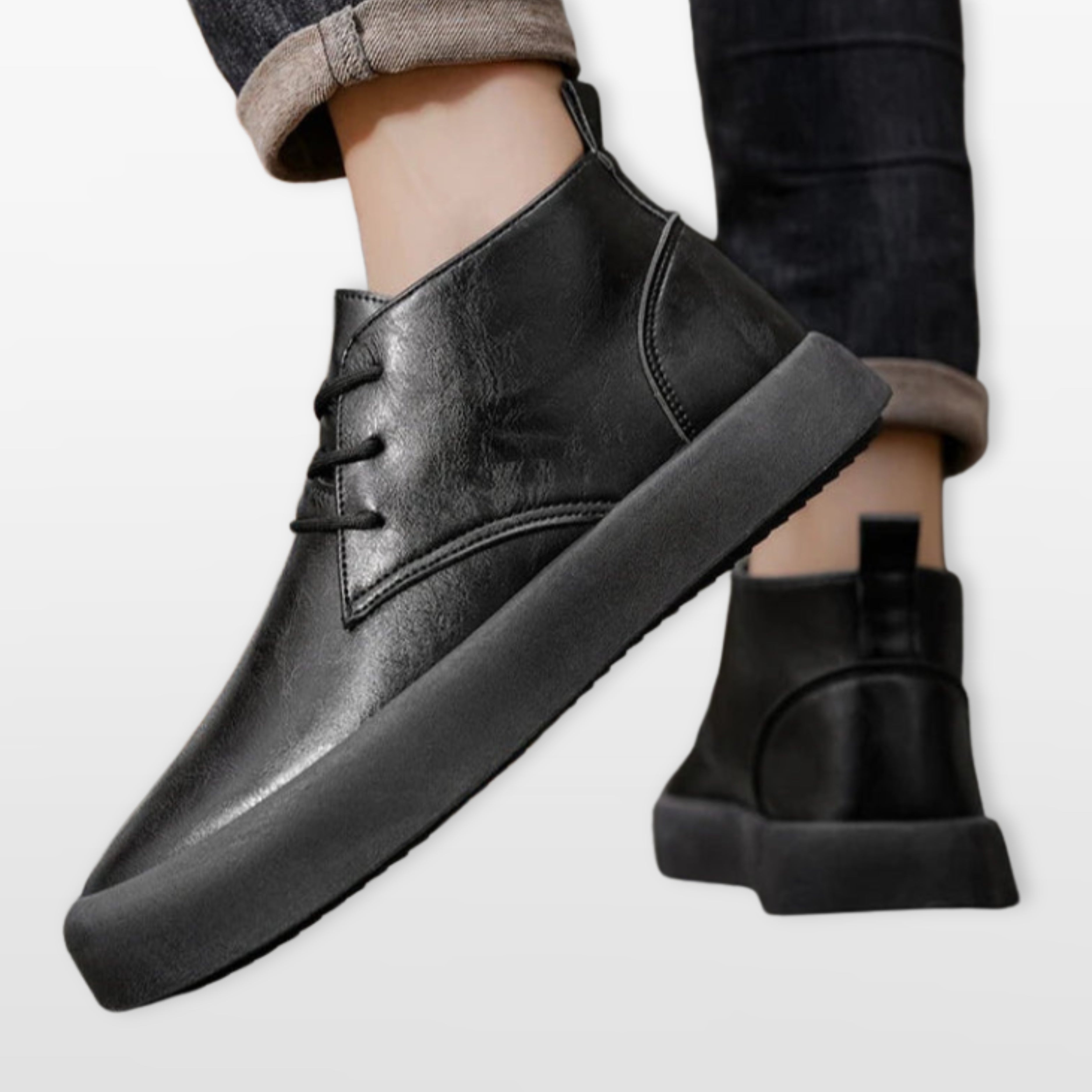 Men’s Casual Ankle Boots Lace-Up Style