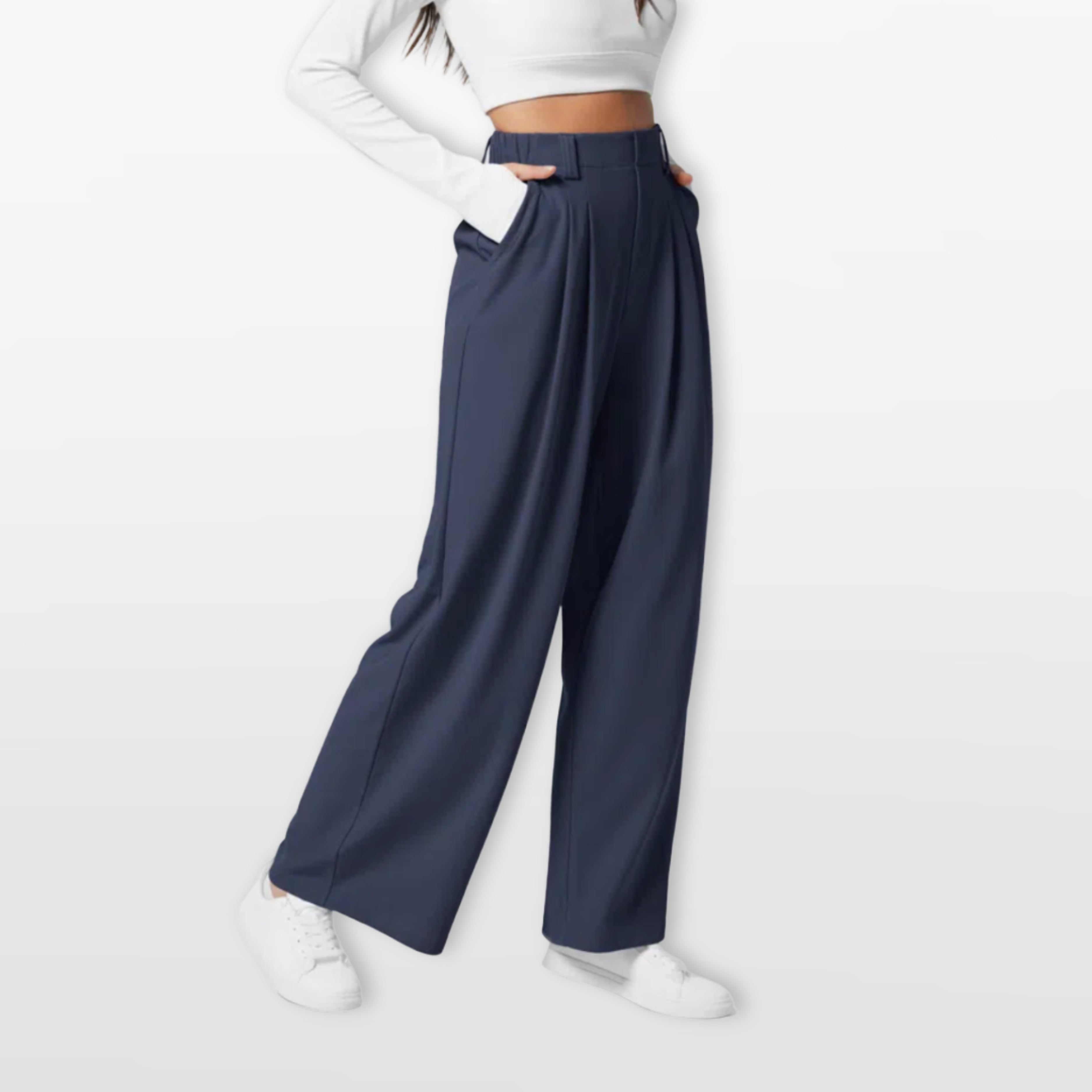 Women’s Wide Leg Pants High Waisted Pleated