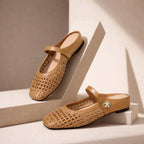 Women’s Woven Mary Jane Mule Flats