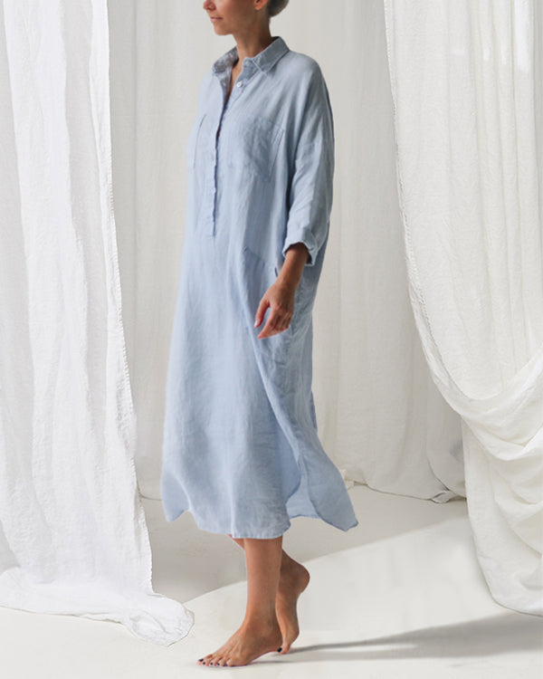 Women’s Relaxed Shirt Midi Dress