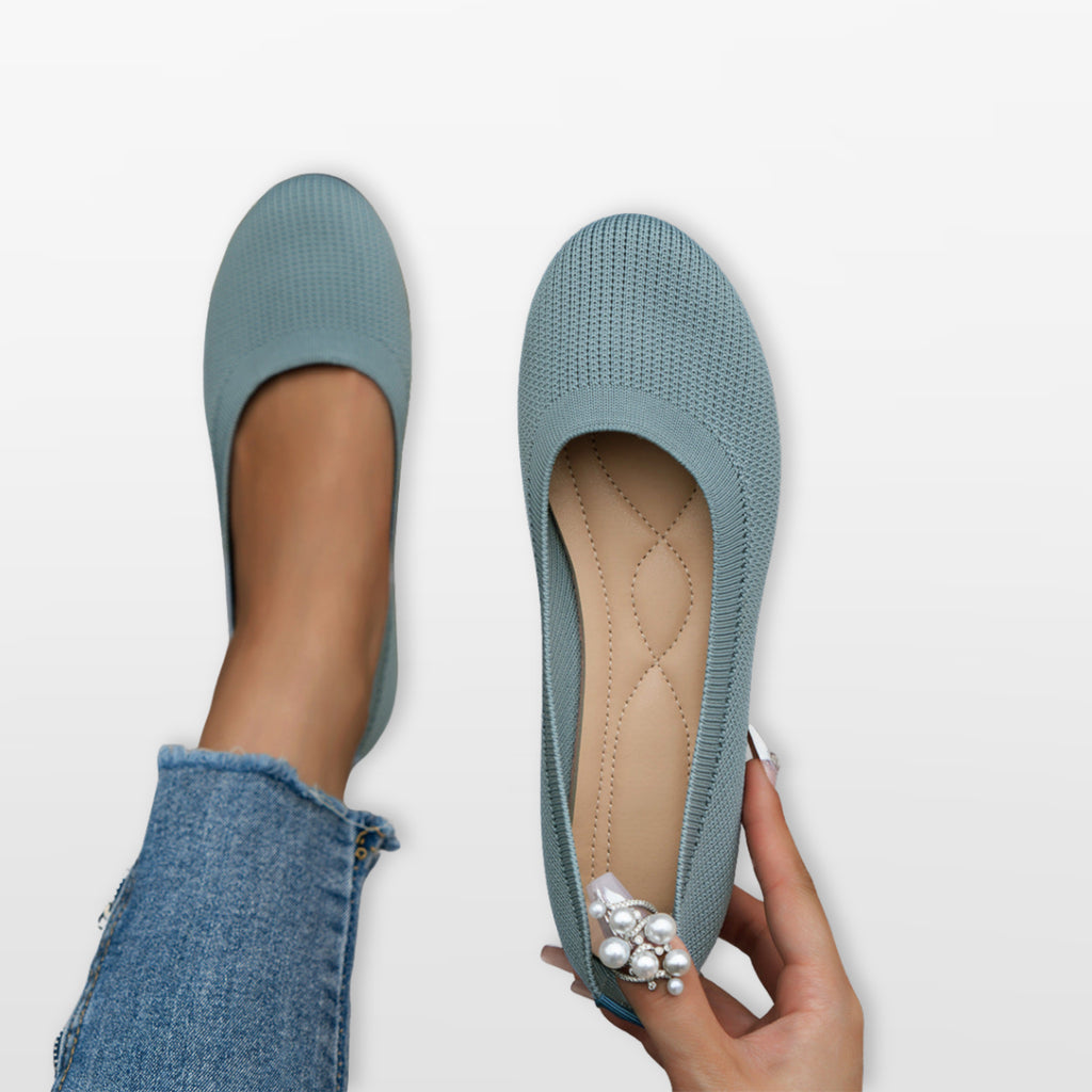 Women’s Knit Flats Lightweight Slip On Shoes
