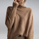 Women's Textured Knit Crew Neck Sweater
