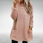 Women’s Textured Pocket Tunic Sweater