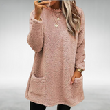 Women’s Textured Pocket Tunic Sweater