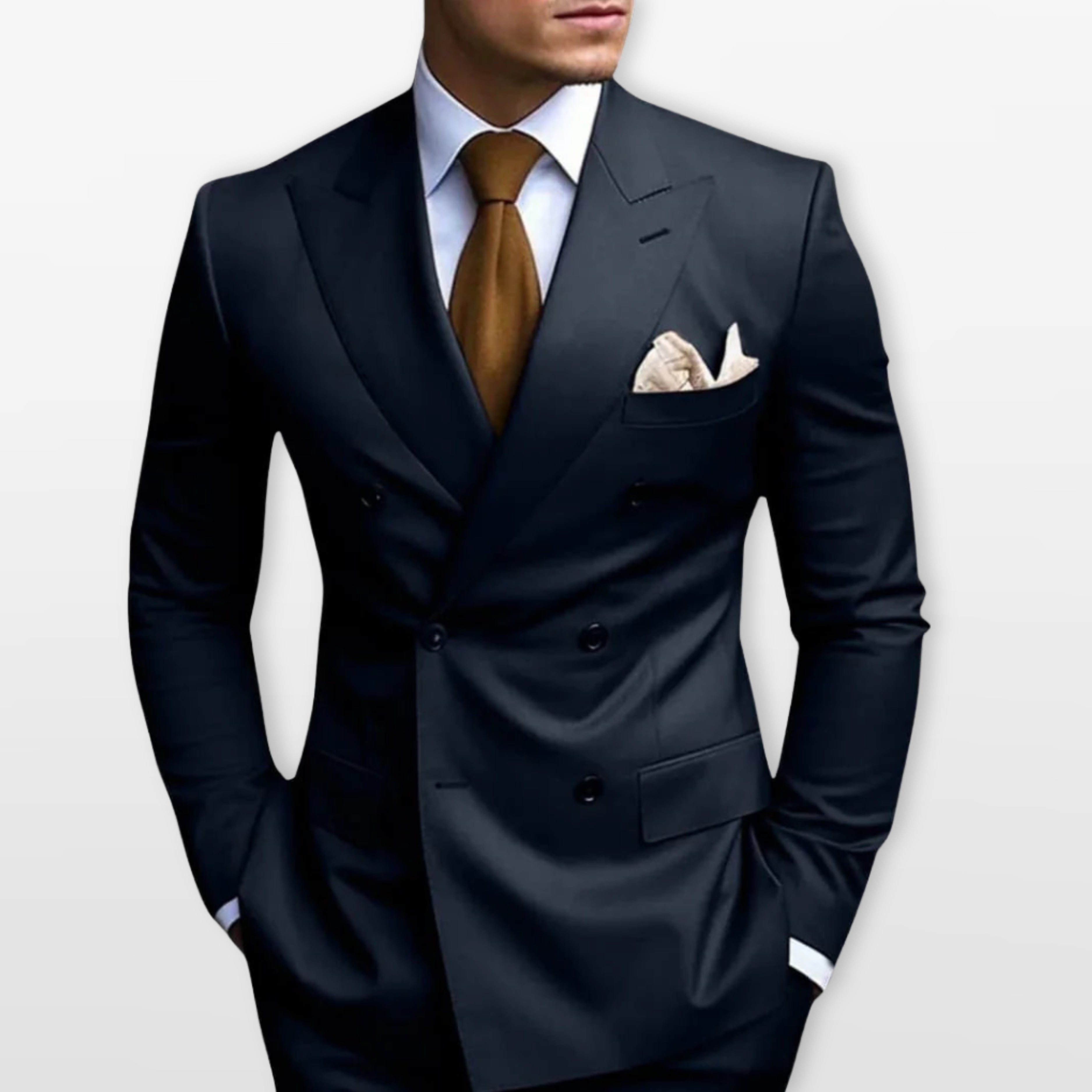 Men’s Double Breasted Suit Slim Fit Tailored