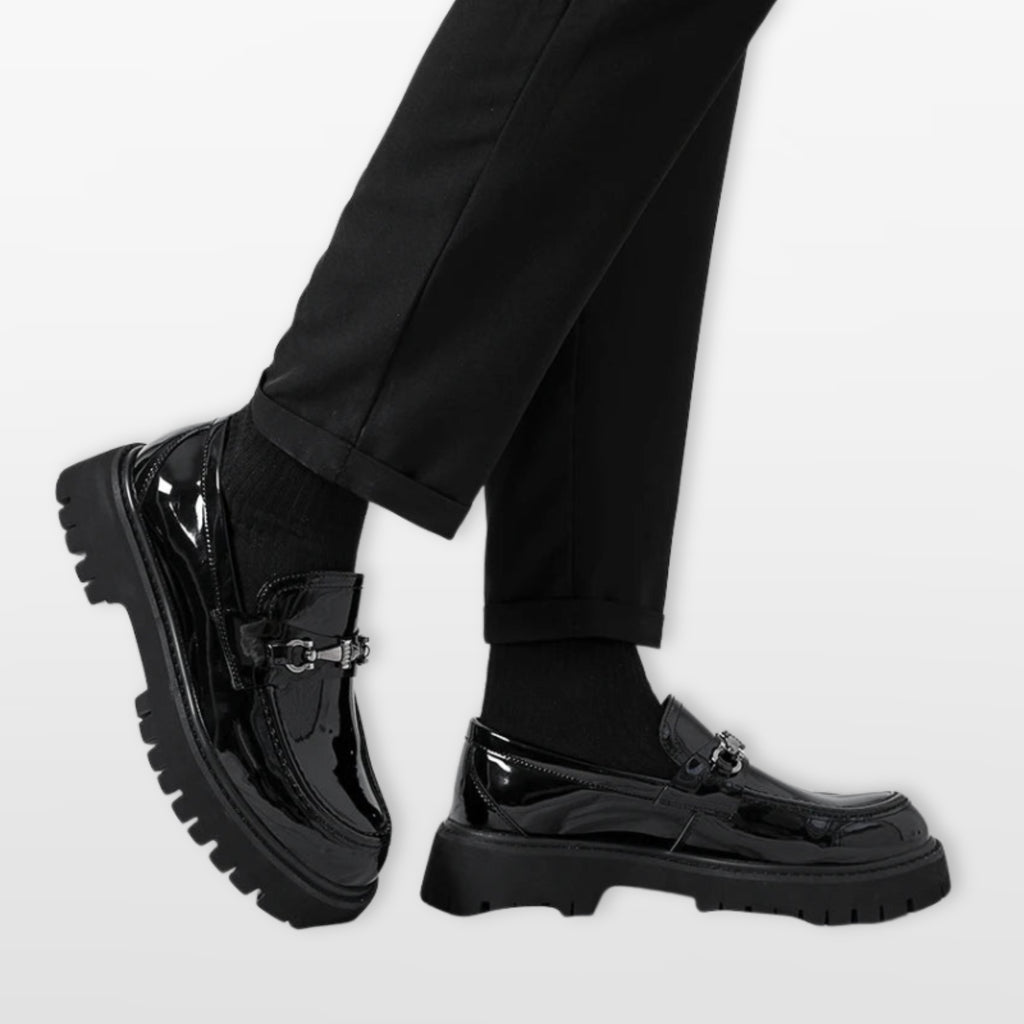 Men’s Chunky Loafers Platform Slip-On Shoes