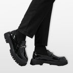 Men’s Chunky Loafers Platform Slip-On Shoes