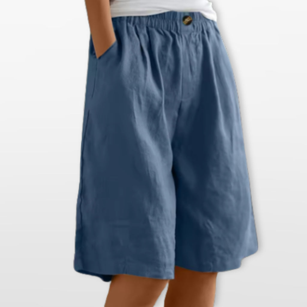 Women’s Wide Leg Shorts Elastic Waist