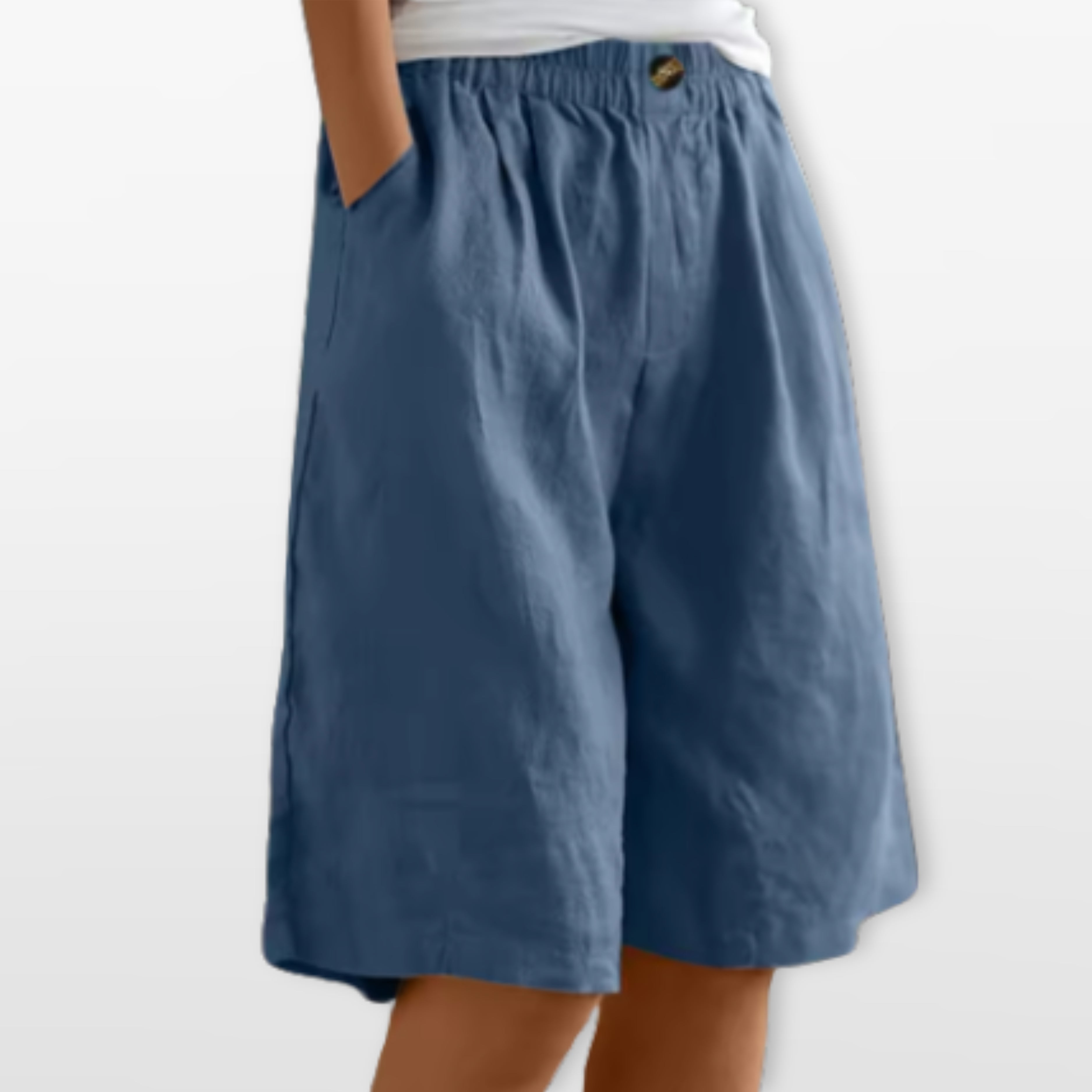 Women’s Wide Leg Shorts Elastic Waist