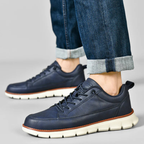 Men Minimalist Casual Leather Sneakers