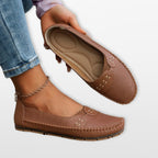 Women Perforated Slip On Loafers