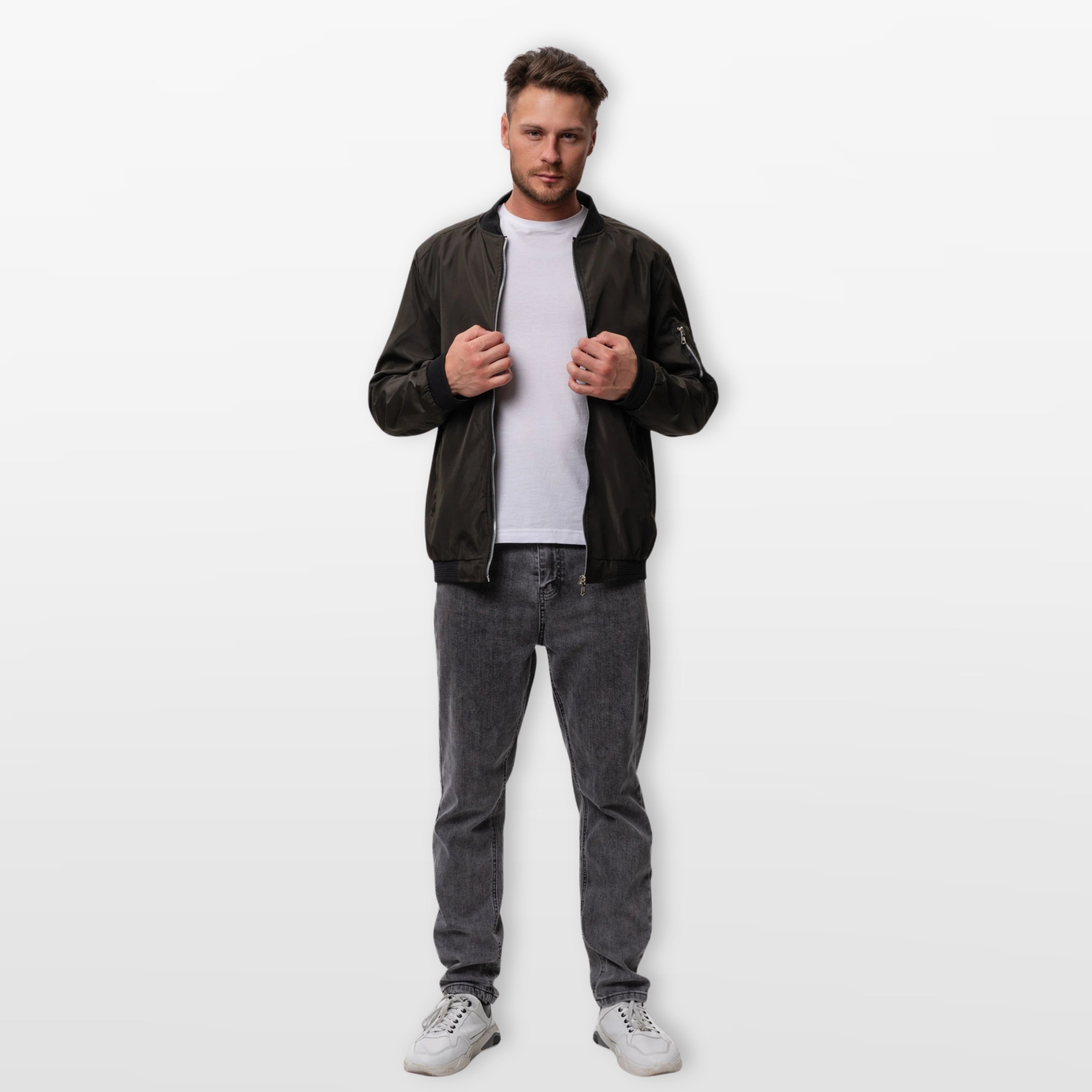 Men’s Bomber Jacket Lightweight Slim Fit