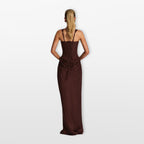 Women’s Bodycon Maxi Dress Lace Up
