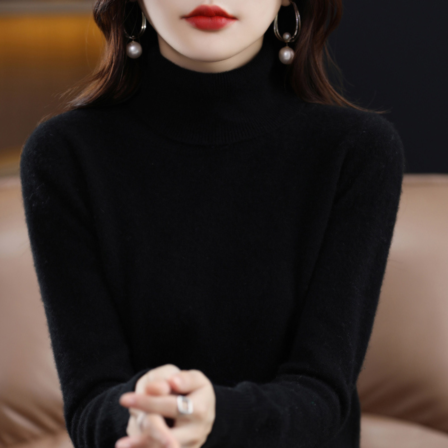 Women’s Knit Turtleneck Sweater