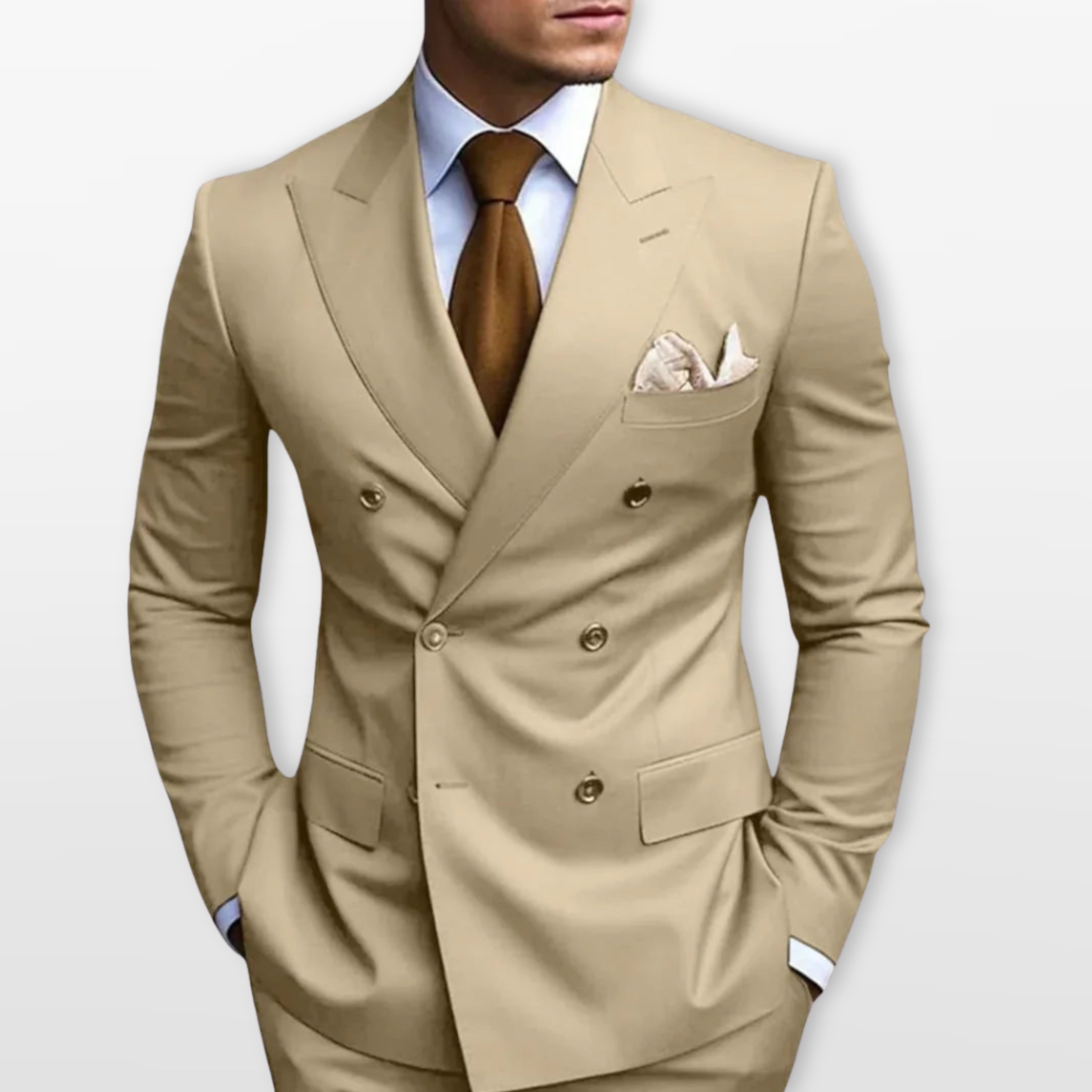 Men’s Double Breasted Suit Slim Fit Tailored