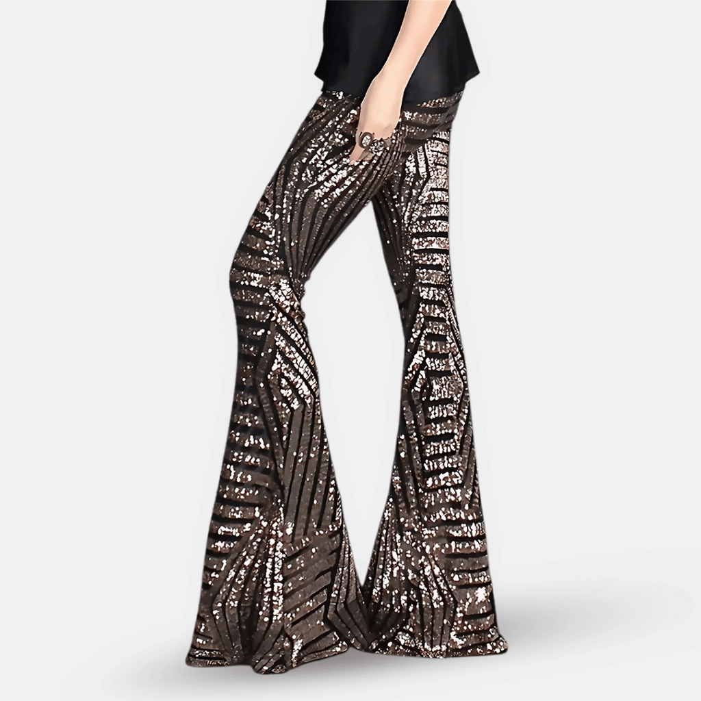 Women's Geometric Print Flared Pants