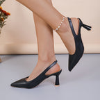 Women’s Slingback Heels with Pointed Toe