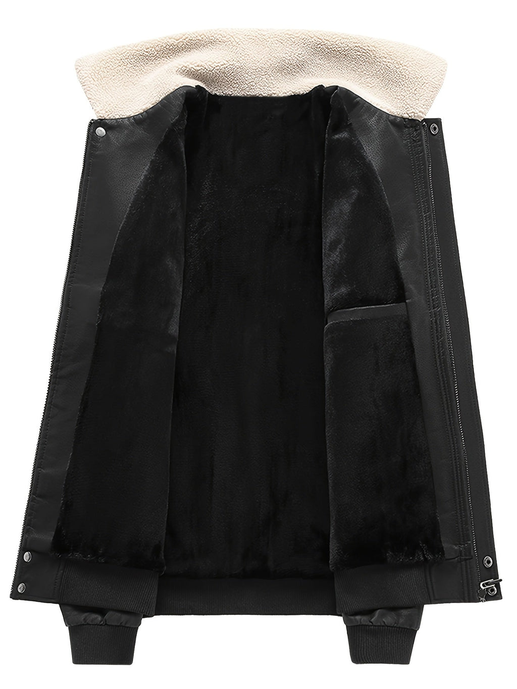 Men’s Aviator Jacket with Contrast Collar