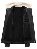 Men’s Aviator Jacket with Contrast Collar
