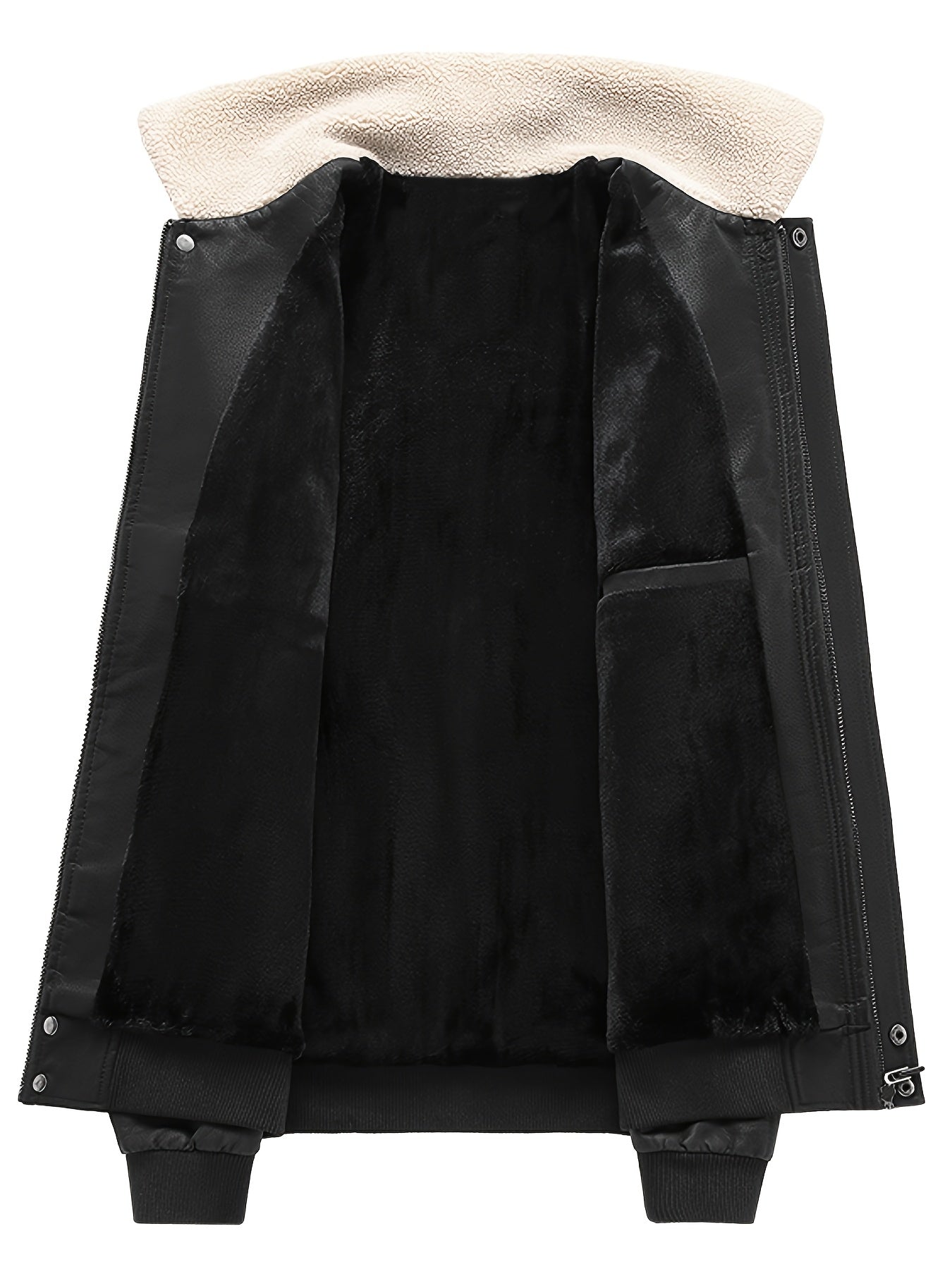 Men’s Aviator Jacket with Contrast Collar