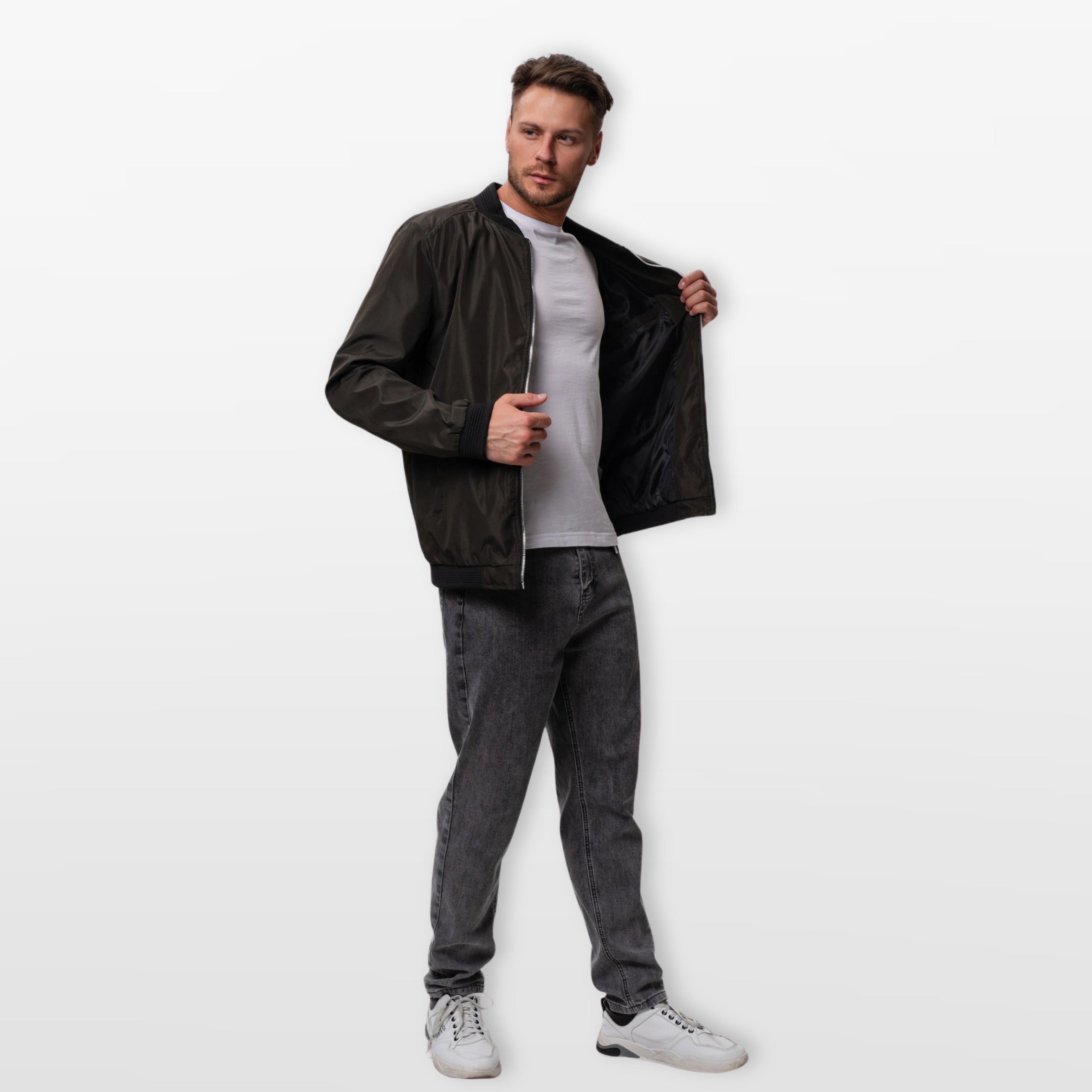 Men’s Bomber Jacket Lightweight Slim Fit
